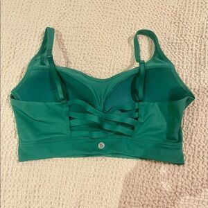 Victoria Secret Sports Bra 36C Allegro Green Solid Lightly Lined Lightweight Flo